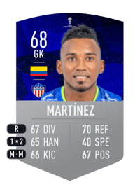 Jefersson Martínez CONMEBOL SUDAMERICANA 68 OVR