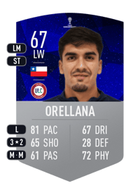Nicolás Orellana CONMEBOL SUDAMERICANA 67 OVR