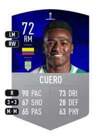 Mauricio Cuero CONMEBOL SUDAMERICANA 72 OVR