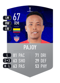 Jhon Freddy Pajoy CONMEBOL SUDAMERICANA 67 OVR