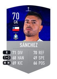 Diego Sánchez CONMEBOL SUDAMERICANA 70 OVR