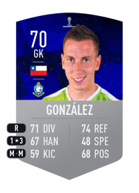 Ignacio González CONMEBOL SUDAMERICANA 70 OVR