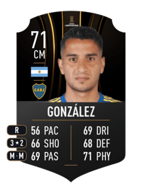 Diego González CONMEBOL LIBERTADORES 71 OVR