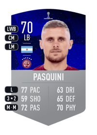 Nicolás Pasquini CONMEBOL SUDAMERICANA 70 OVR