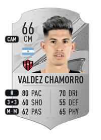 Jorge Valdez Chamorro Rare 66 OVR