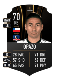 Óscar Opazo CONMEBOL LIBERTADORES 70 OVR