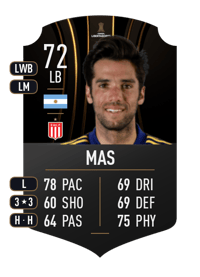 Emmanuel Mas CONMEBOL LIBERTADORES 72 OVR