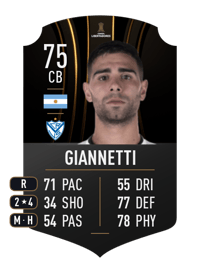 Lautaro Giannetti CONMEBOL LIBERTADORES 75 OVR