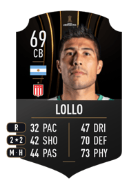 Luciano Lollo CONMEBOL LIBERTADORES 69 OVR