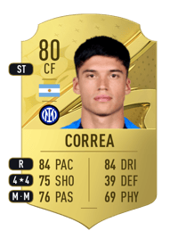 Joaquín Correa Rare 80 OVR