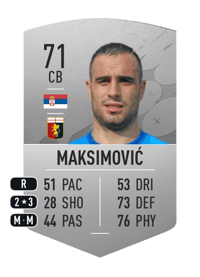 Nikola Maksimović Common 71 OVR