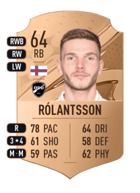 Gilli Rólantsson Rare 64 OVR