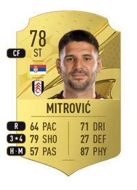 Aleksandar Mitrović Rare 78 OVR
