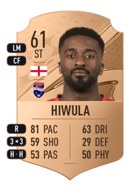 Jordy Hiwula Rare 61 OVR