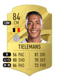 Youri Tielemans Rare 84 OVR