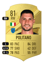 Matteo Politano Rare 81 OVR