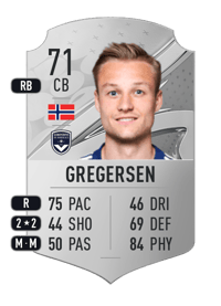 Stian Rode Gregersen Rare 71 OVR