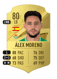 Álex Moreno Rare 80 OVR