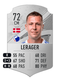 Lukas Lerager Rare 72 OVR