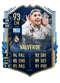 Federico Valverde Team of the Season 93 OVR