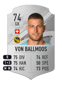David von Ballmoos Rare 74 OVR