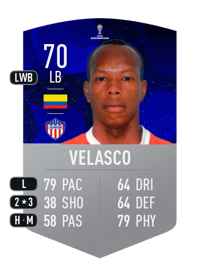 Edwin Velasco CONMEBOL SUDAMERICANA 70 OVR