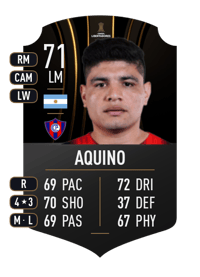 Claudio Aquino CONMEBOL LIBERTADORES 71 OVR