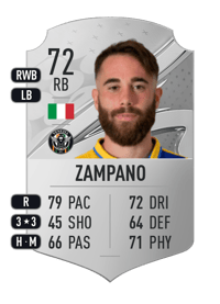 Francesco Zampano Rare 72 OVR