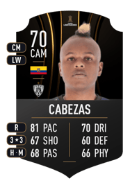 Danny Cabezas CONMEBOL LIBERTADORES 70 OVR