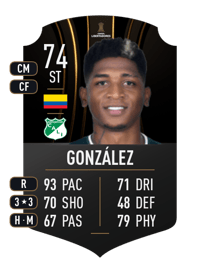 Yony González CONMEBOL LIBERTADORES 74 OVR