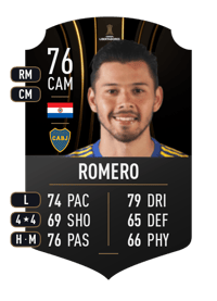 Óscar Romero CONMEBOL LIBERTADORES 76 OVR