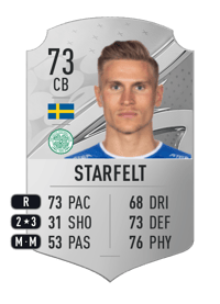 Carl Starfelt Rare 73 OVR
