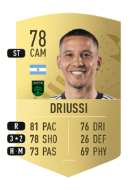 Sebastián Driussi Common 78 OVR