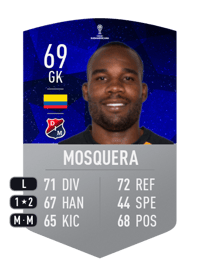 Andrés Mosquera CONMEBOL SUDAMERICANA 69 OVR