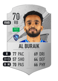 Mohammed Al Buraik Rare 70 OVR