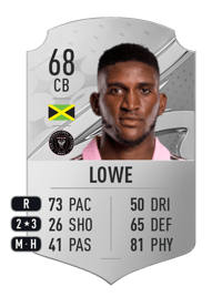 Damion Lowe Rare 68 OVR