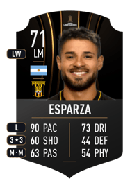 Gabriel Esparza CONMEBOL LIBERTADORES 71 OVR