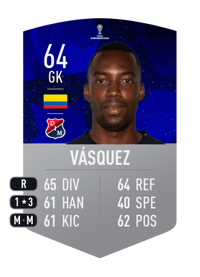 Luis Vásquez CONMEBOL SUDAMERICANA 64 OVR