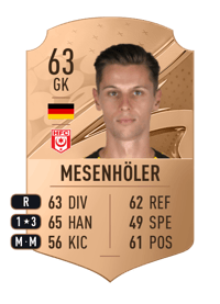 Daniel Mesenhöler Rare 63 OVR