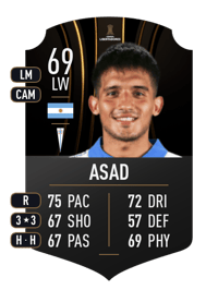 Yamil Asad CONMEBOL LIBERTADORES 69 OVR