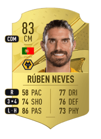 Rúben Neves Rare 83 OVR