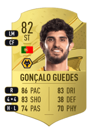 Gonçalo Guedes Rare 82 OVR