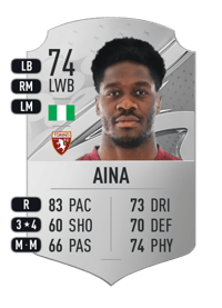 Ola Aina Rare 74 OVR
