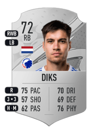 Kevin Diks Rare 72 OVR