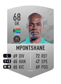 Siyabonga Mpontshane Common 68 OVR