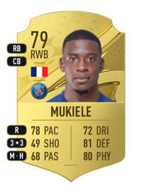 Nordi Mukiele Rare 79 OVR