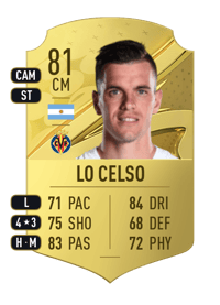 Giovani Lo Celso Rare 81 OVR