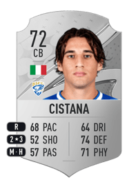 Andrea Cistana Rare 72 OVR
