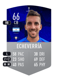 Santiago Echeverría CONMEBOL SUDAMERICANA 66 OVR