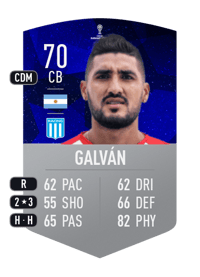 Jonathan Galván CONMEBOL SUDAMERICANA 70 OVR